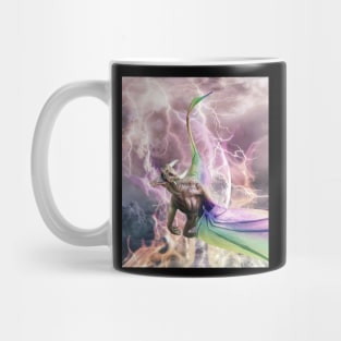 Fire Rainbow Dragon In Galaxy Mug